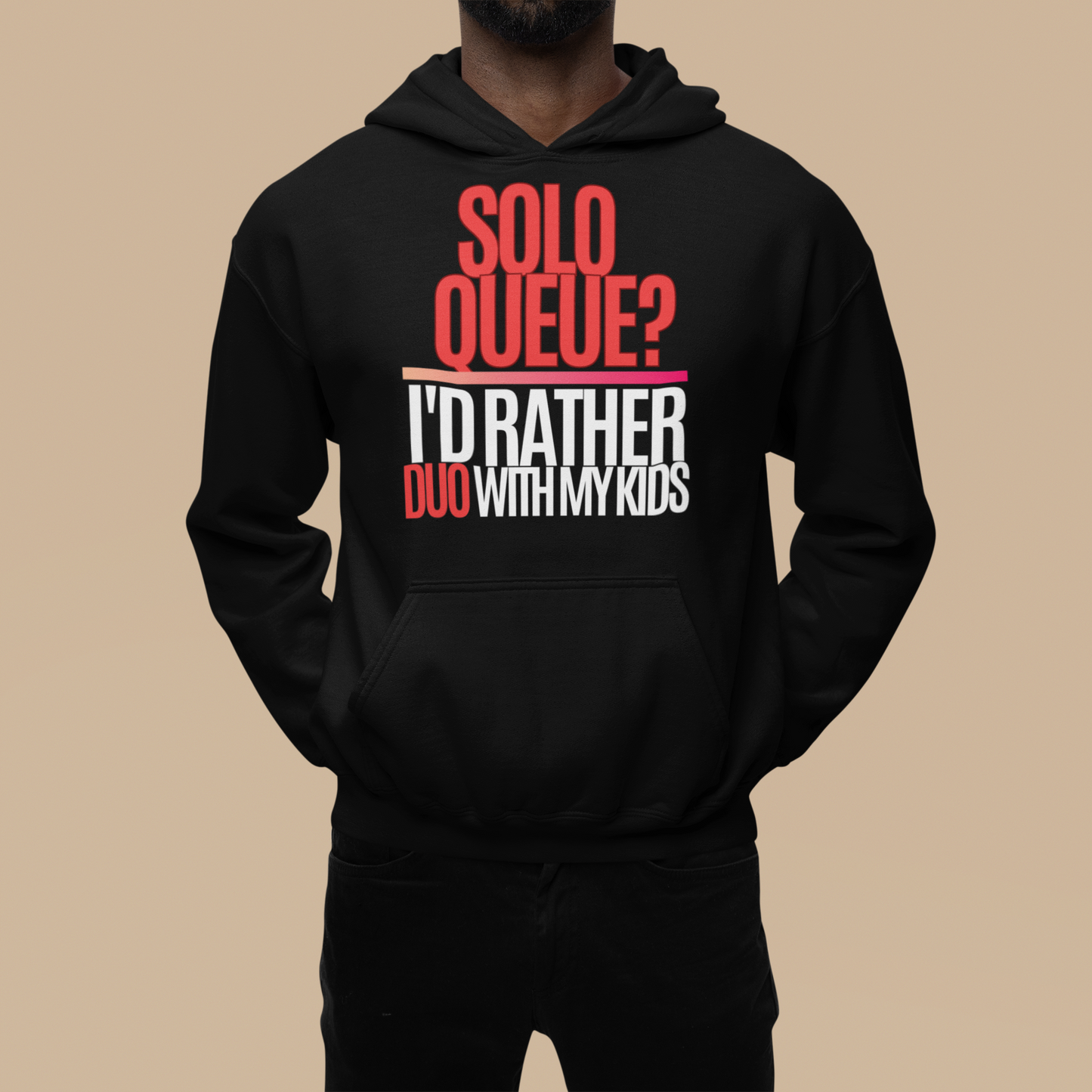 Solo Queue?!? Gildan Unisex Hoodie