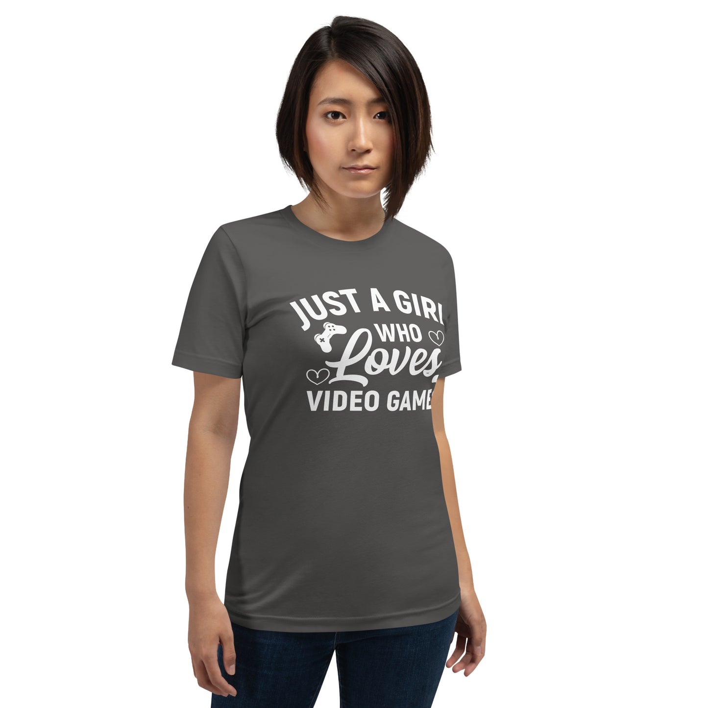 Just a Girl Who Loves Video Games | Women's Casual Tee | Gamer Girl Shirt