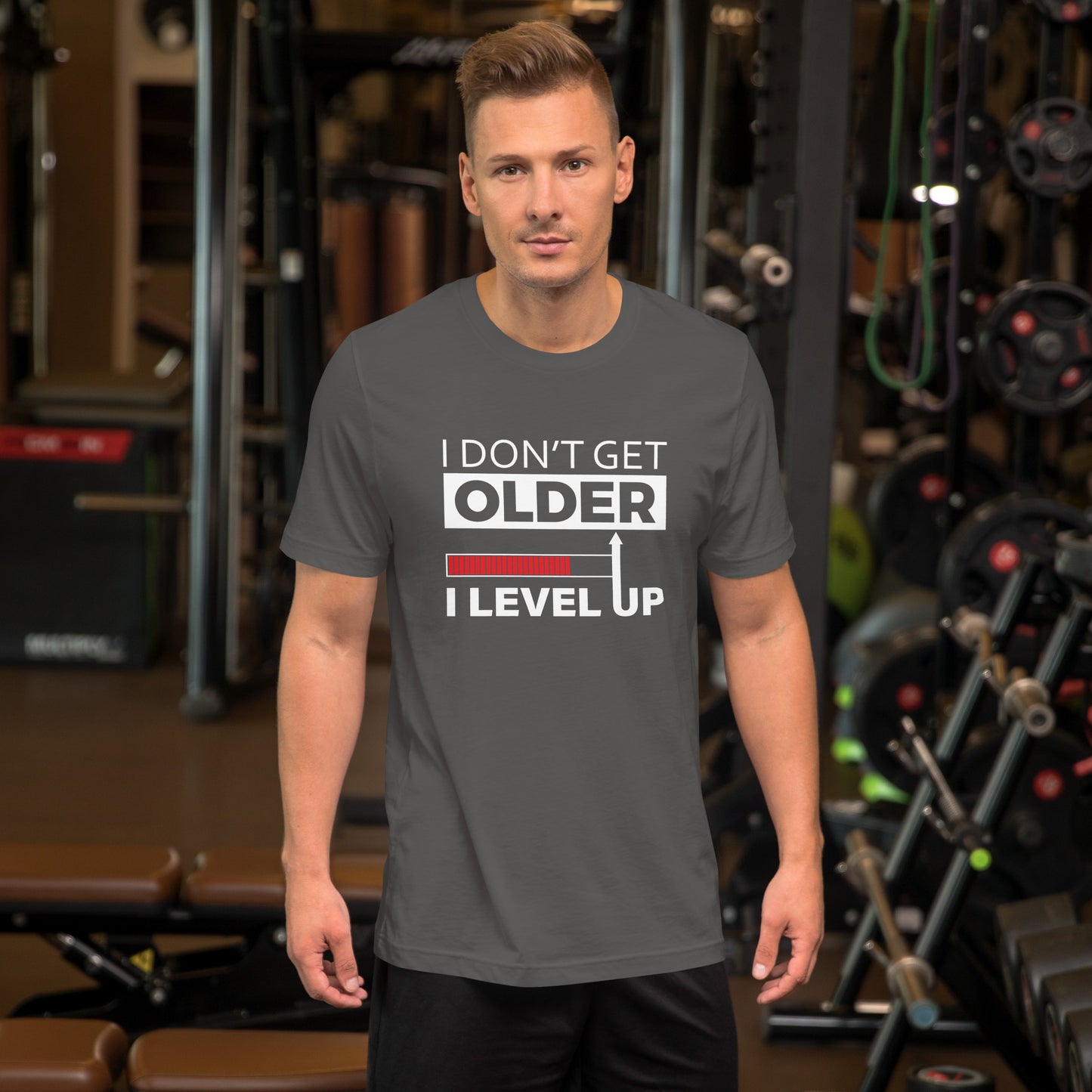I Don't Get Older I Level Up | Unisex Casual Tee | Gamer Shirt
