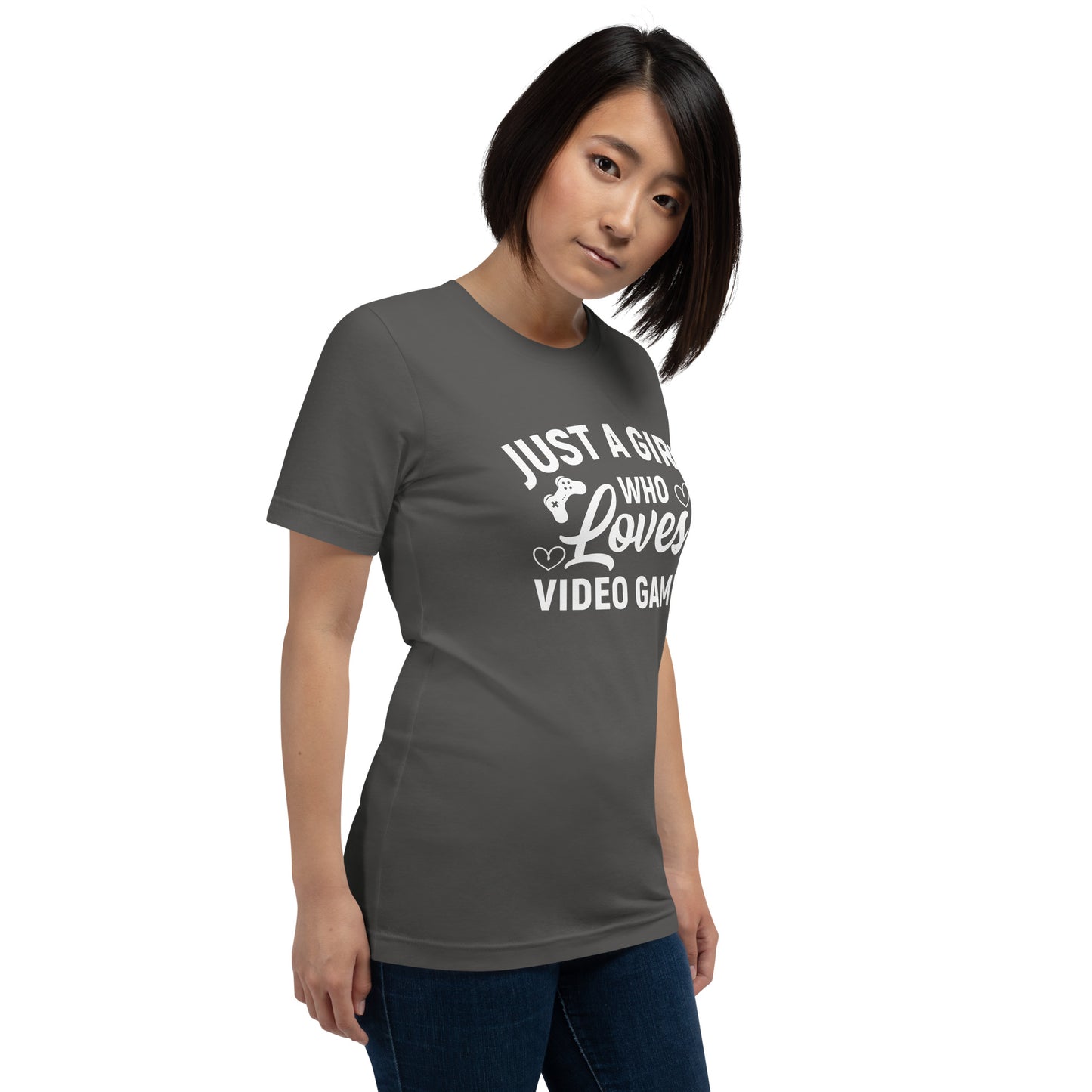 Just a Girl Who Loves Video Games | Women's Casual Tee | Gamer Girl Shirt