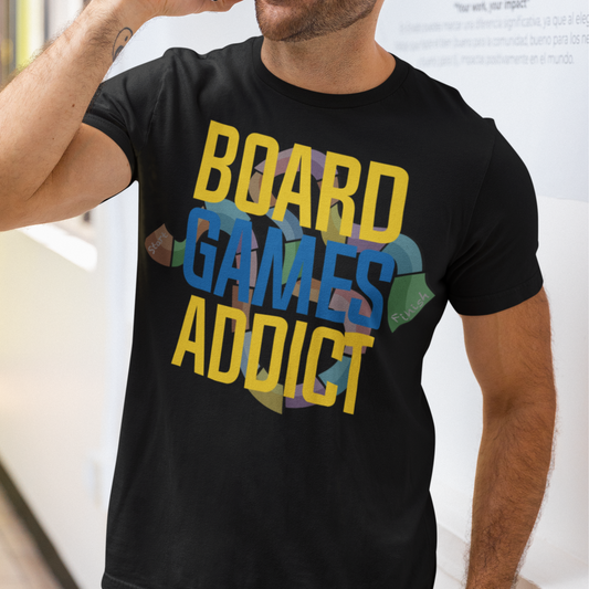 Board Games Addict | Unisex Casual Tee | Funny Board Game Shirt