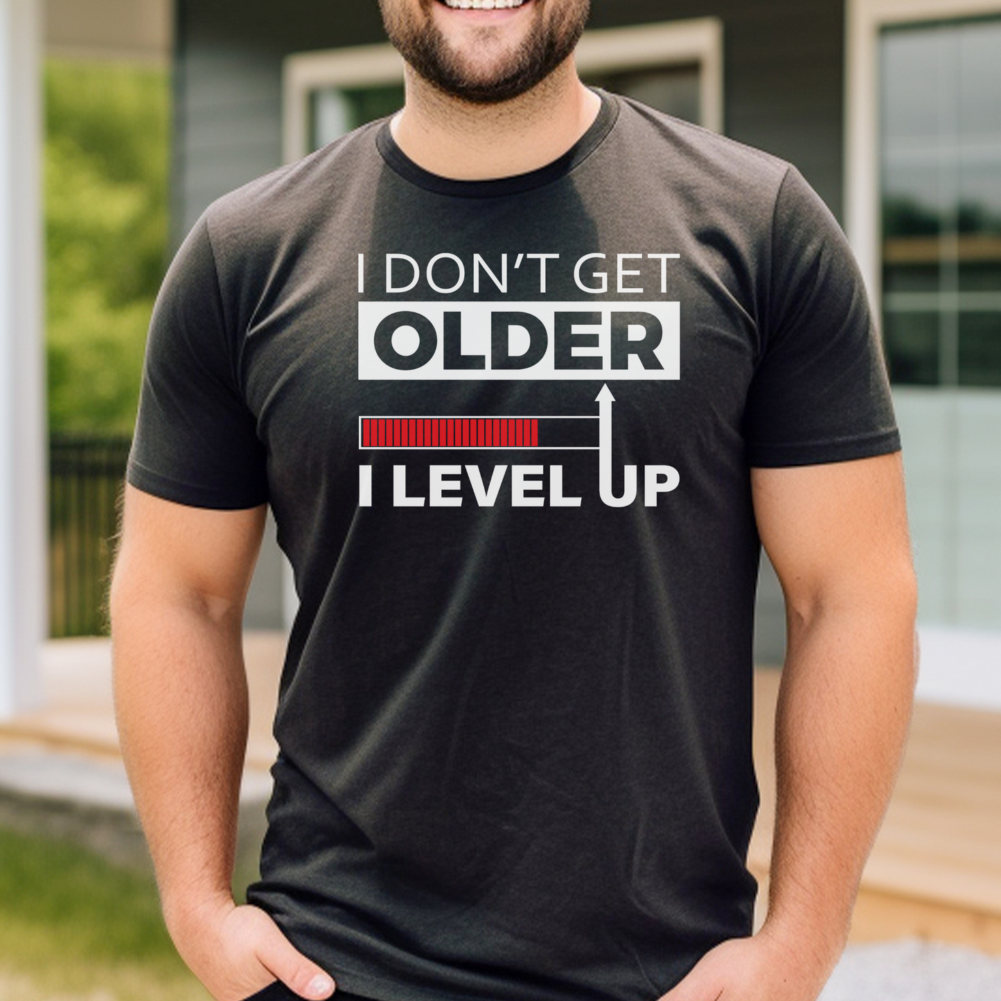 I Don't Get Older I Level Up | Unisex Casual Tee | Gamer Shirt