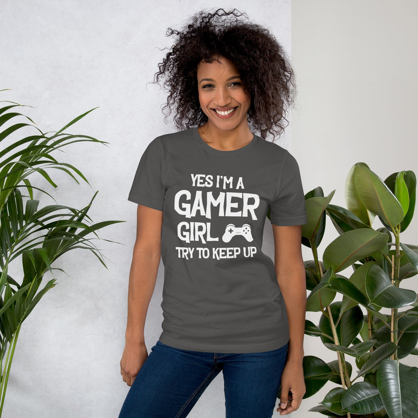Yes I'm a Gamer Girl, Try to Keep Up | Women's Casual Tee | Gamer Girl Shirt