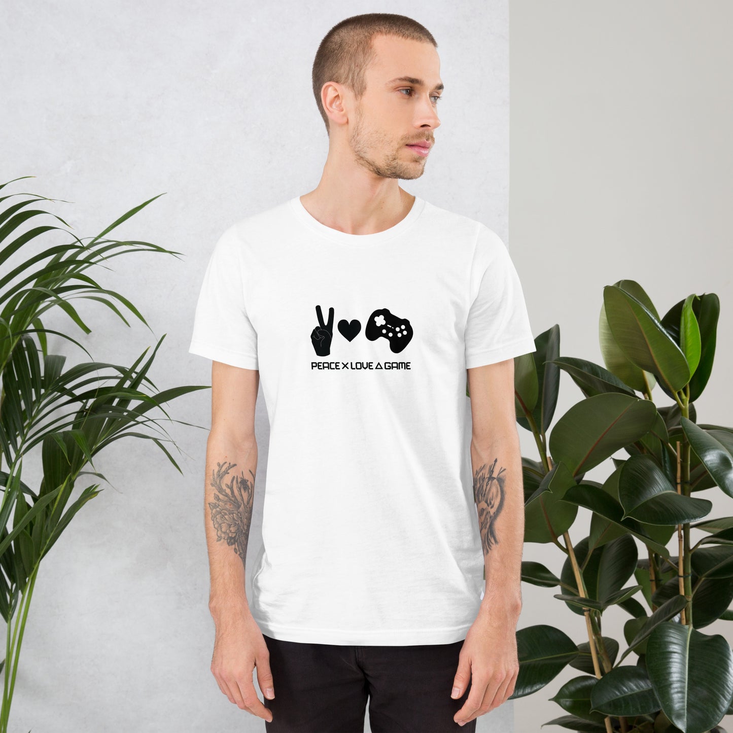 Peace Love Game | Unisex Casual Tee | Gamer Tee