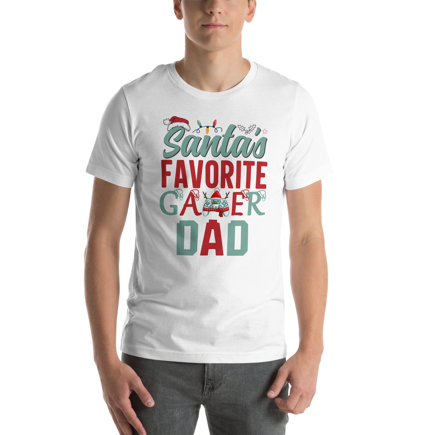 Santa's Favorite Gamer Dad | Unisex Tee | Gamer Dad Shirt