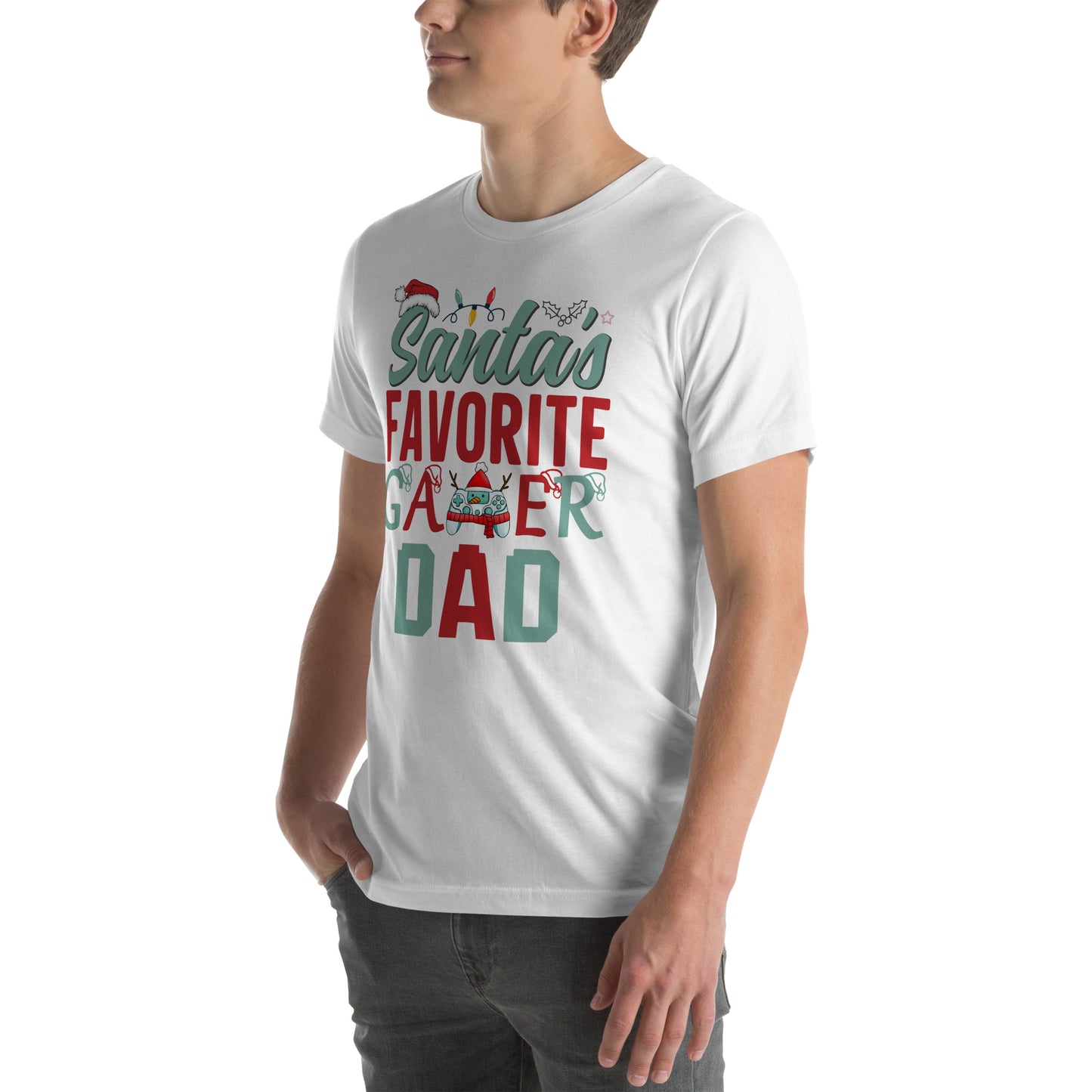Santa's Favorite Gamer Dad | Unisex Tee | Gamer Dad Shirt