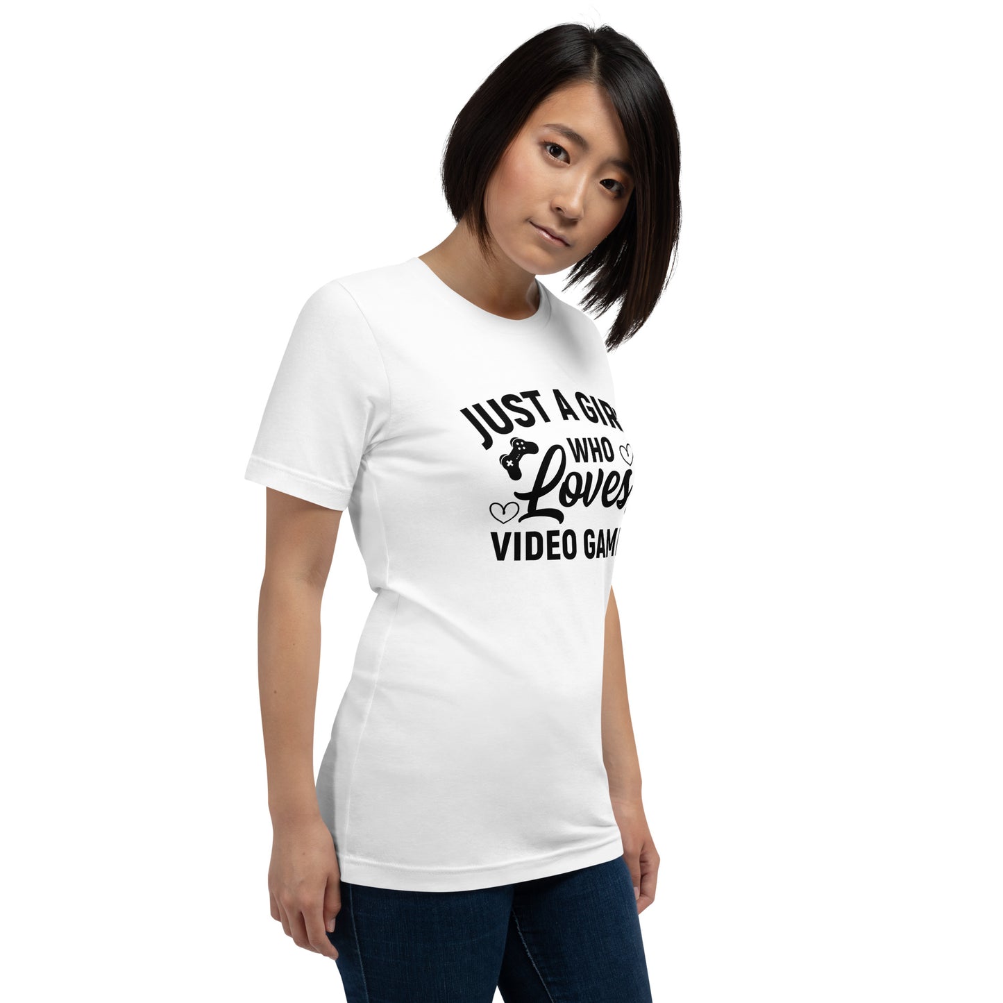 Just a Girl Who Loves Video Games | Women's Casual Tee | Gamer Girl Shirt